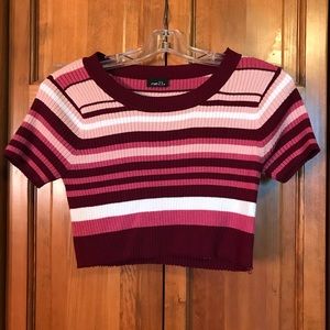Striped Crop Top